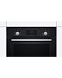Bosch HHF113BA0B 59.4cm Built In Electric Single Oven With 3D Hot Air - Black