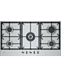 Neff T29CIR8N0 90cm, 5 burner, 5.0kW Wok burner, Optimised FlameSelect, 3 Dishwasher suitable cast i