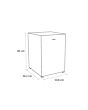 Sensis RFUCF01Z54EW 54.8Cm Undercounter Freezer - White