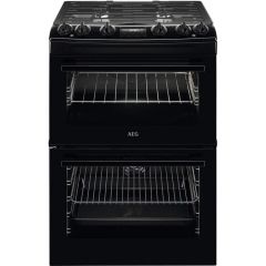 AEG CKX6540ACB 
Dual fuel 60cm Double Oven with Thermaflow® fan operated main oven and conventional 