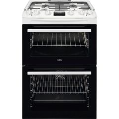 AEG CKX6540ACW 
Dual fuel 60cm Double Oven with Thermaflow® fan operated main oven and conventional 