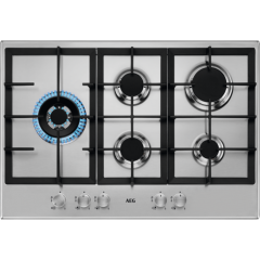 AEG HGB75500SM 74.5cm Gas Hob - Stainless