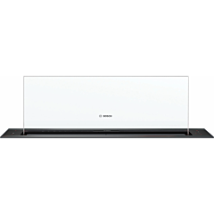 Bosch DDW88MM60B 80cm Glass Draft Hood, clear glass design, New GuidedAir, hob hood control, Home Co