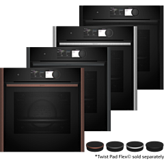 Neff B69CY7MY0 Flex Design oven, Electronic, 6.8" Premium Full Touch TFT Display with Flex Control, 