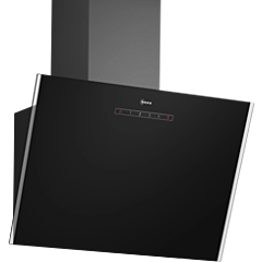 Neff D63IDF1S0B 60cm, Angled Chimney Hood, Touch Control, LED Lights. Standard Recirculation Kit: Z5