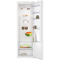 Neff KI1811SE0G 177x54 built in fridge, 2 FreshSafe drawers, LED Light, 7 glass shelves, sliding hin