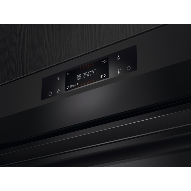AEG BPE748380T 63.5cm Built In Electric Single Oven - Matt Black