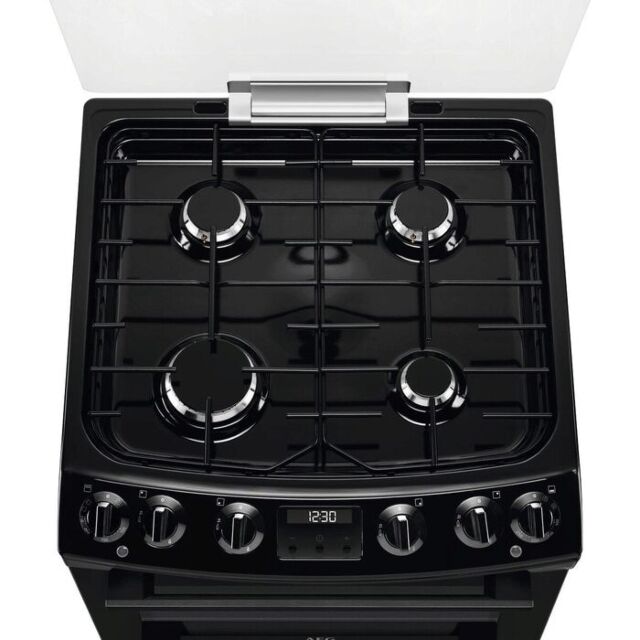 AEG CKX6540ACB 
Dual fuel 60cm Double Oven with Thermaflow® fan operated main oven and conventional 