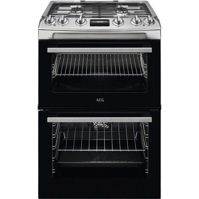 AEG CKX6540ACM
Dual fuel 60cm Double Oven with Thermaflow® fan operated main oven and conventional