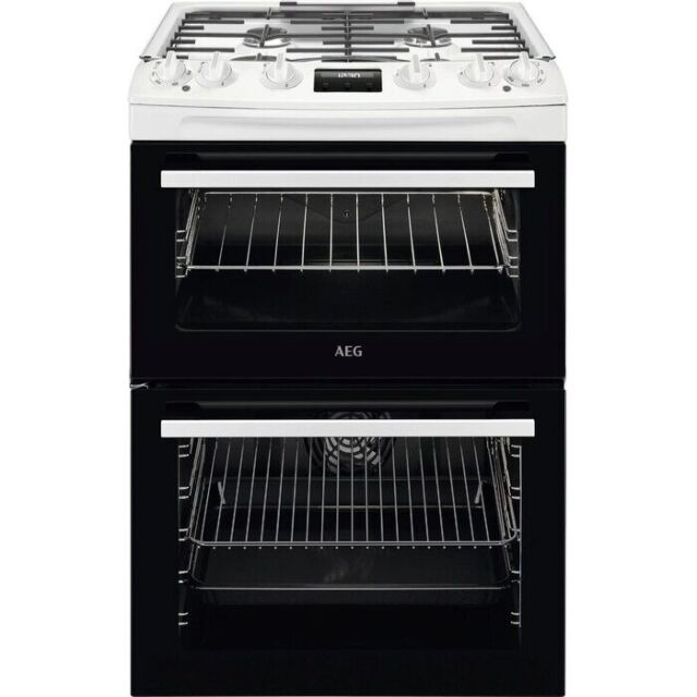 AEG CKX6540ACW
Dual fuel 60cm Double Oven with Thermaflow® fan operated main oven and conventional