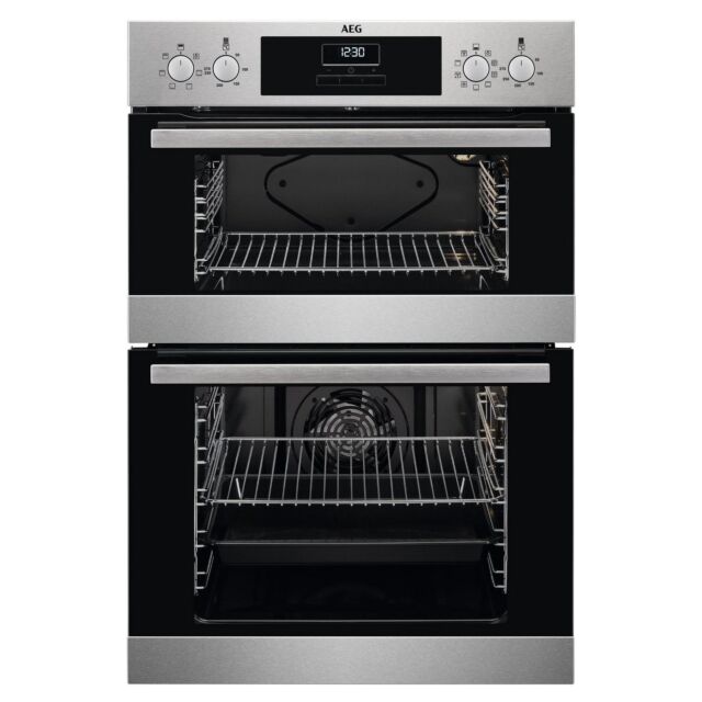 AEG DEX33111EM 59.4cm Built In Electric Double Oven - Stainless