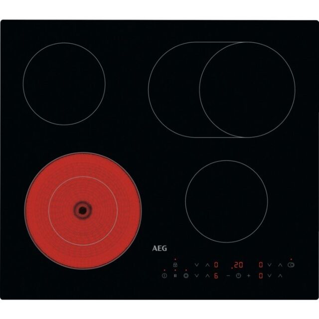 AEG HRX64360C 
60cm Ceramic Hob, 4 Zone, Touch Controls, Frameless
