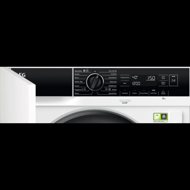 AEG LF8E8436BI 8kg 1400 Spin Integrated Washing Machine - White
