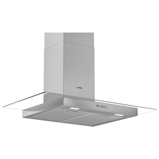 Bosch DWG94BC50B 90cm wide, Straight Glass Canopy, push buttons, 3 speeds, LED lights. Optional Clea