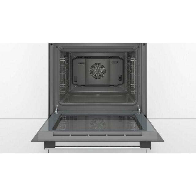 Bosch HHF113BA0B 59.4cm Built In Electric Single Oven With 3D Hot Air - Black
