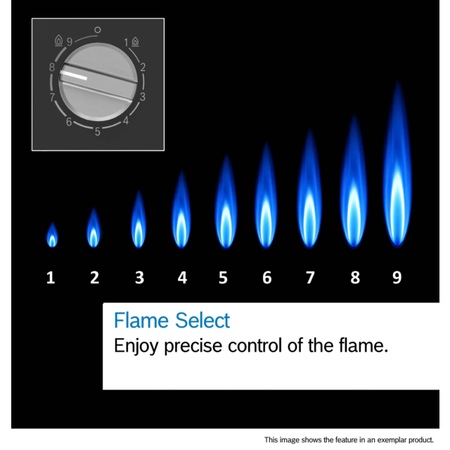 Bosch PCP6A6I90 60cm Black Gas Hob with Flame Select