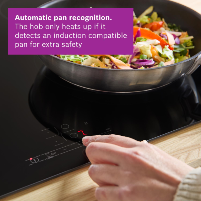 Bosch PWP611BB5B 59.2cm Induction Hob Black