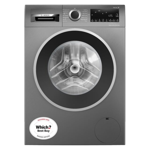 Bosch WNG254R1GB Capacity 10.5kg/ 6kg, 1400rpm, Iron Assist, Anti Stain, SpeedPerfect, Wash + Dry 60