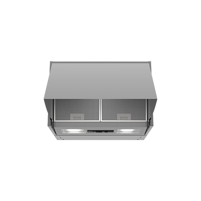 Neff D64MAC1X0B 60cm, 3 speed, push buttons, LED lights, high extraction rate. Optional Recirculatin