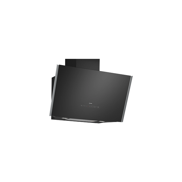 Neff D98IPT2S0B 90cm, Angled Glass Wall Hood, climateControl Sensor, Touch Control, LED Lights. Opti