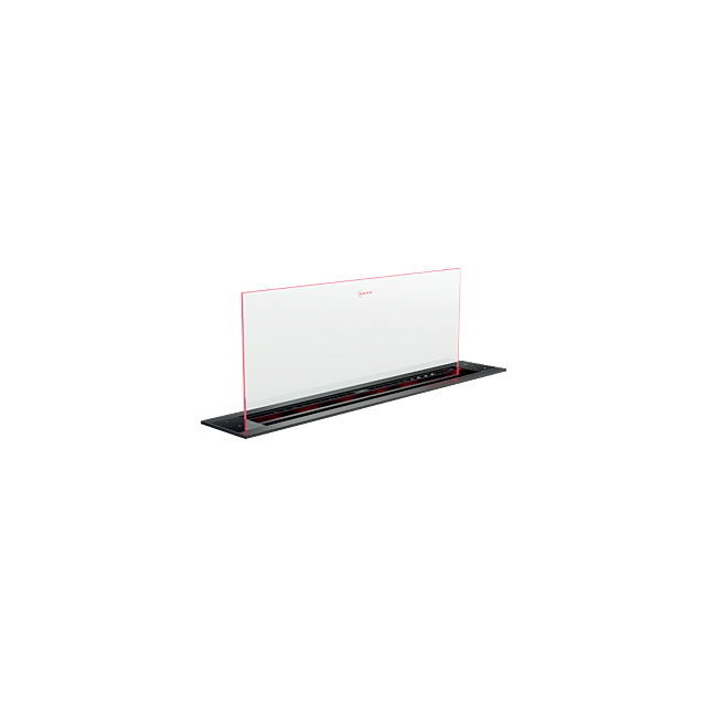 Neff I88WMM1S7B 80cm Worktop ventilation, clear glass with Ambient Light, seamless installation opti