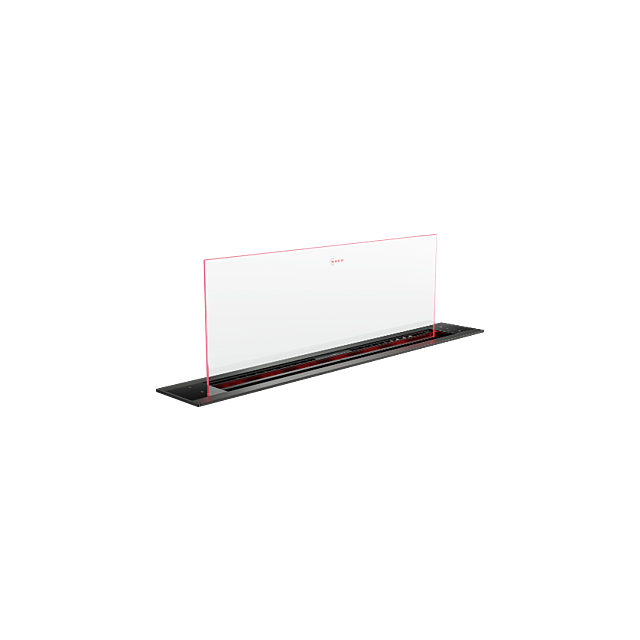 Neff I98WMM1S7B 90cm Worktop ventilation, clear glass with Ambient Light, seamless installation opti