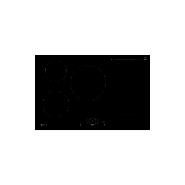 Neff T58PHW1L0 80cm Induction Hob, Twist Touch, CombiZone, 5 zones, 17 power levels, Home Connect, F