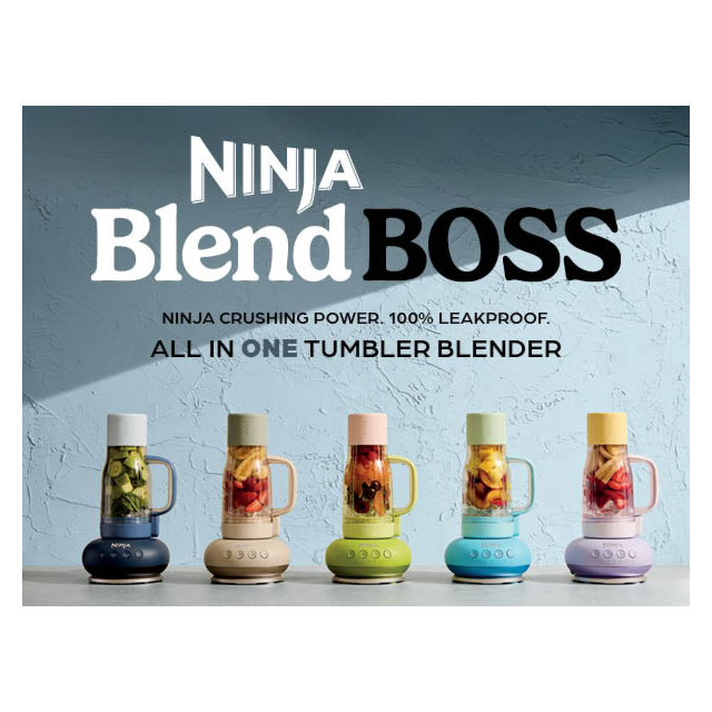 Ninja DB351UKBL BlendBoss Tumbler Blender Blue Raspberry