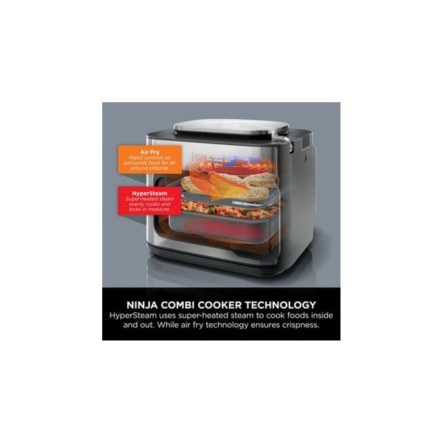 Ninja SFP700UK Combi 12-In-1 Multi-Cooker, Oven & Air Fryer - Grey