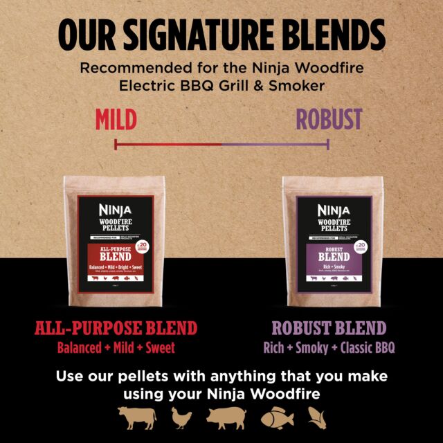 Ninja XSKOGRBLPL2UK Woodfire Pellets, Robust 900g