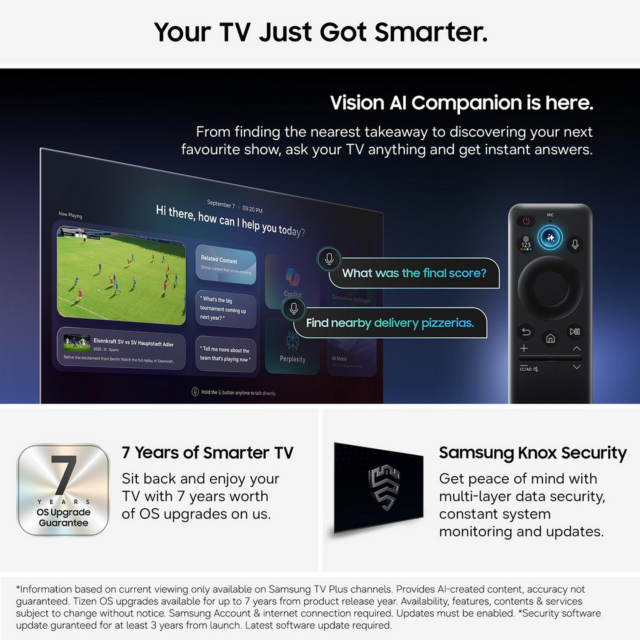 Samsung MRE65R85HAUXXU 65inch 4K Micro RGB AI Smart TV