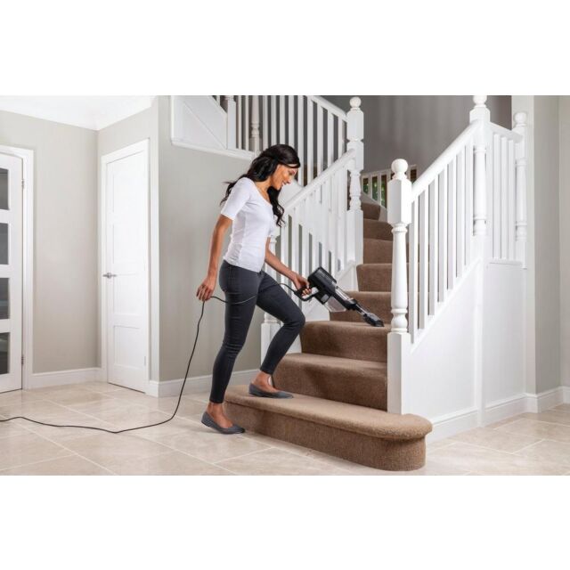 Shark HZ500UKT Anti Hair Wrap Corded Stick Vacuum Cleaner with Flexology + TruePet - Rose Gold