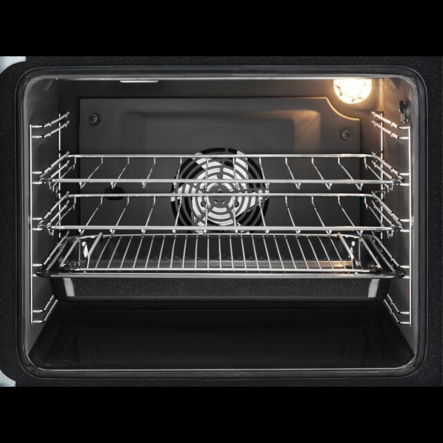 Zanussi ZCV46250WA 55cm Double Electric Cooker with Ceramic Hob - White