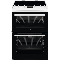 AEG CIX6540ACW 
60cm Induction, Double Oven, Thermaflow® fan operated main oven and conventional top