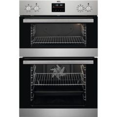 AEG DCB535060M 
Multifunction double oven, Steel fascia with Retractable Rotary Controls, 8 Main Ove
