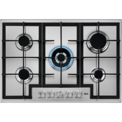 AEG HGB75400SM 74.5cm Gas Hob - Stainless