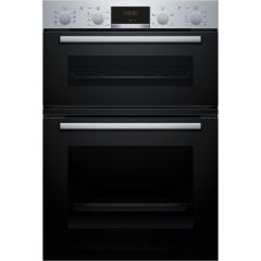Bosch MBA533BS3B Series 4, 60cm Built In Double Oven - Stainless Steel