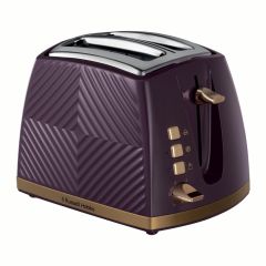 Russell Hobbs 26393 Groove 2 Slice Toaster Mulberry